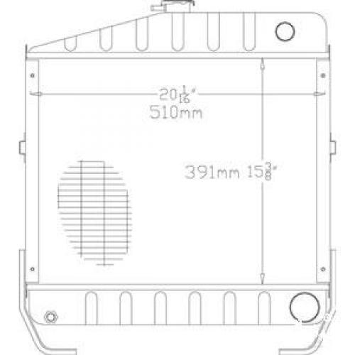 Case, IH, IHC, 743, XL, 743XL, Wasserkühler, Kühler, 3399928R1, 3399930R1